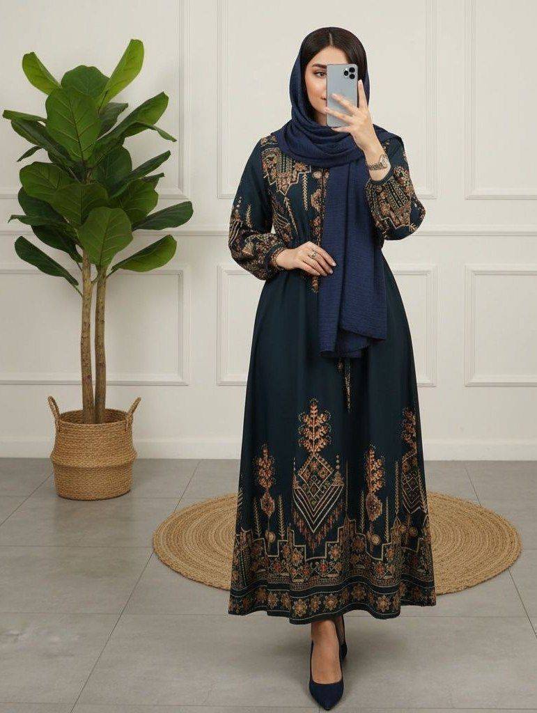 پیراهن ماکسی کتیبه