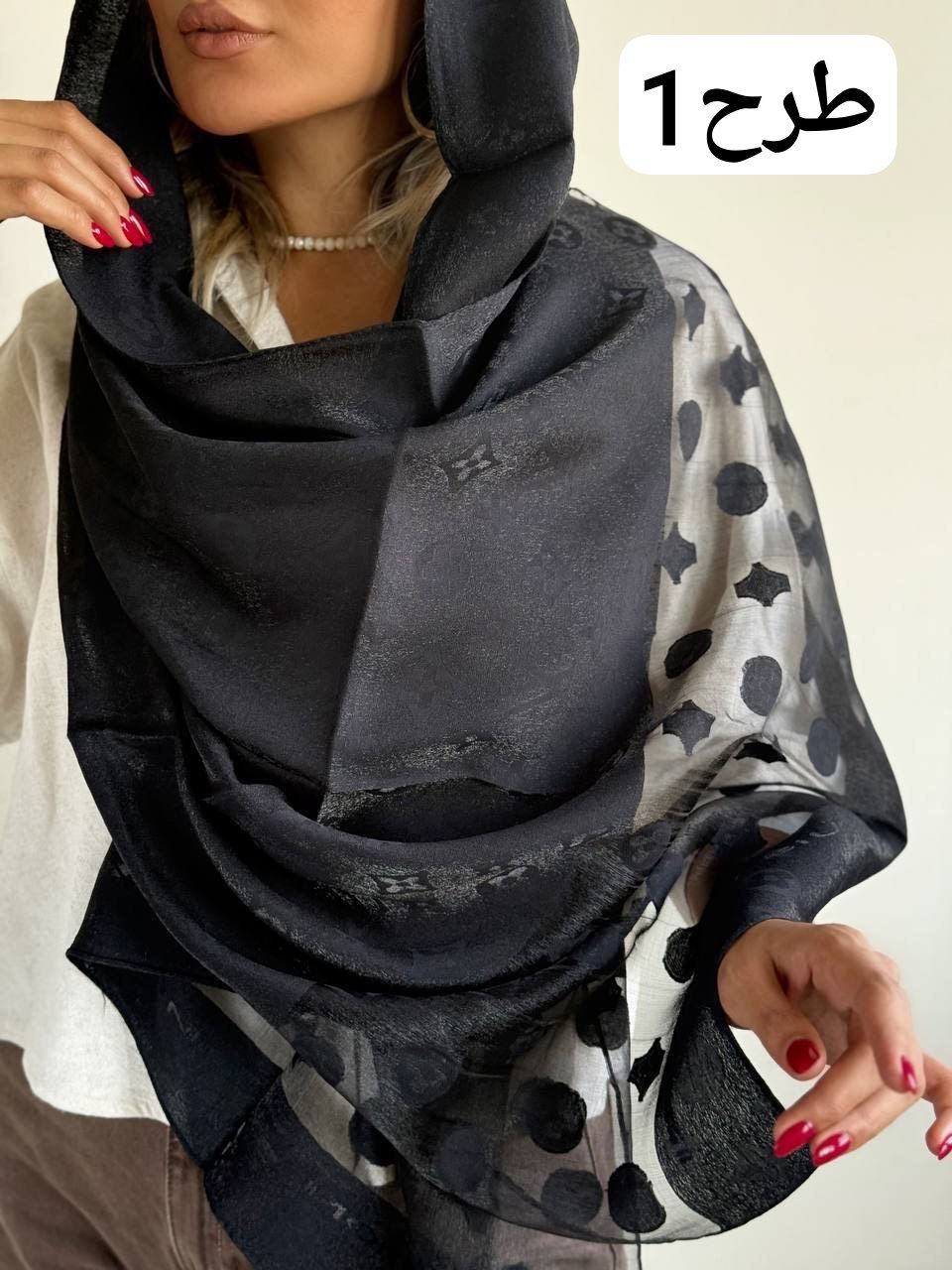 شال ویسکوز ترک مجلسی