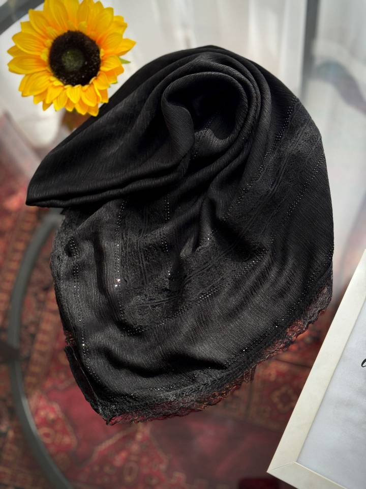 روسری دور دنتل مشکی
