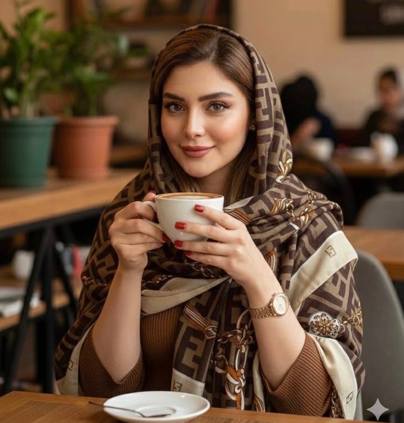 شال نخی سیااسکارف